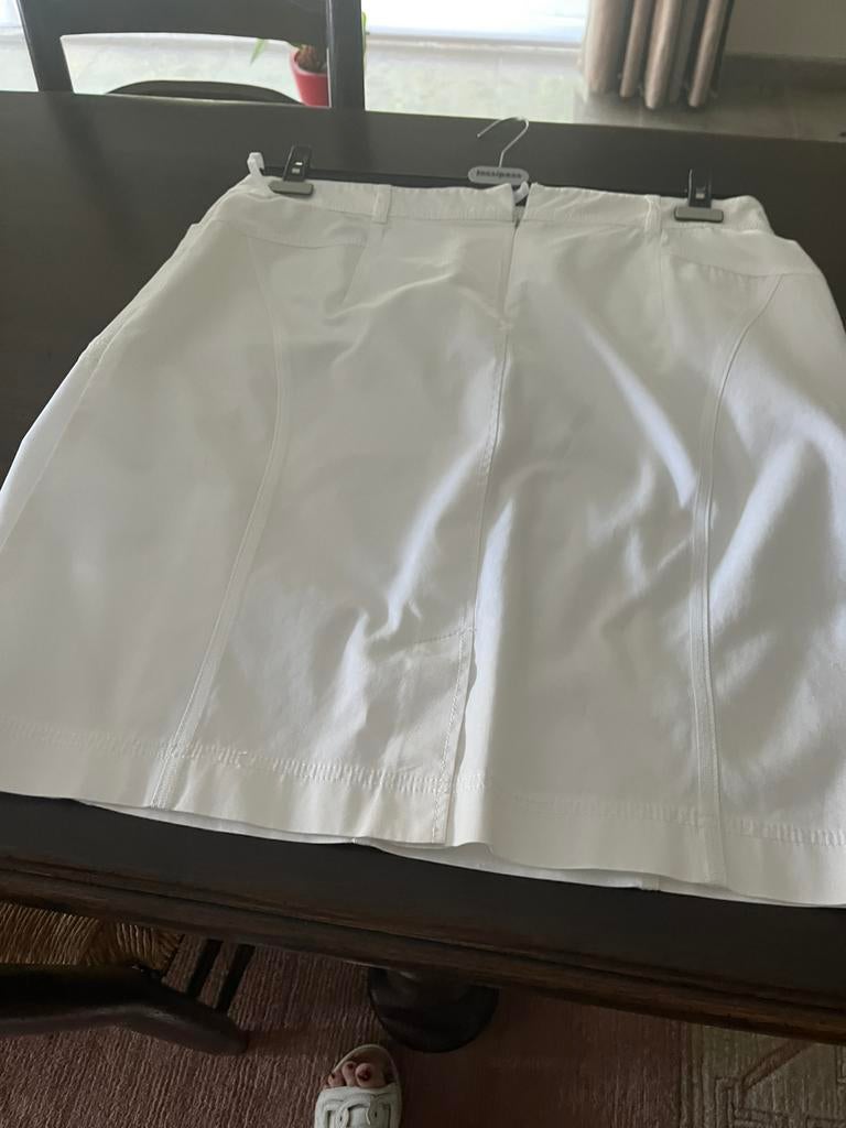 Mooie witte rok met zakken, Kleding | Dames, Ophalen, Wit, Zo goed als nieuw, Onder de knie