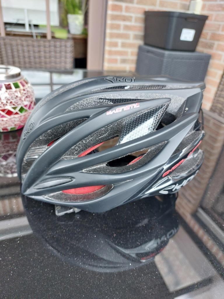 Zwarte Ekoi fietshelm, Fietsen en Brommers, Ophalen, Gebruikt, Heer, Overige maten