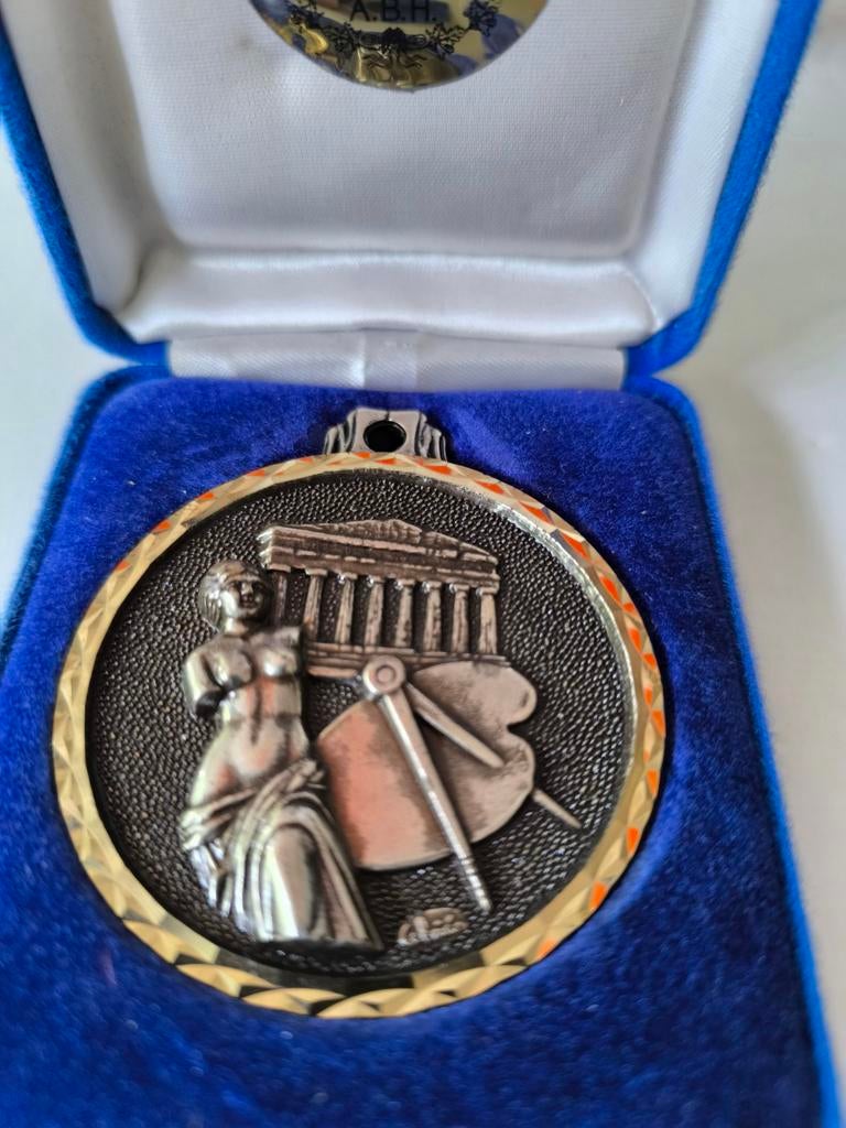 Medaille Athene 1988 in originele doos, Postzegels en Munten, Ophalen