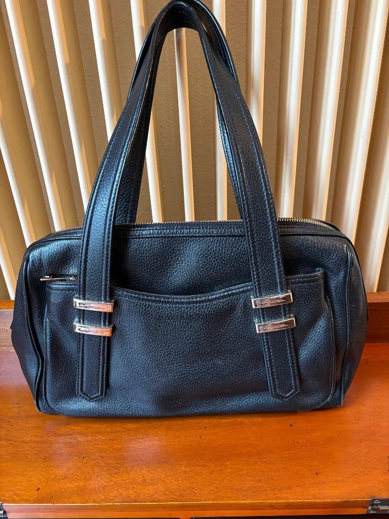 Sac cuir de luxe haut de gamme maroquinerie française LANCEL, Enlèvement, Comme neuf, Noir, Sac à main