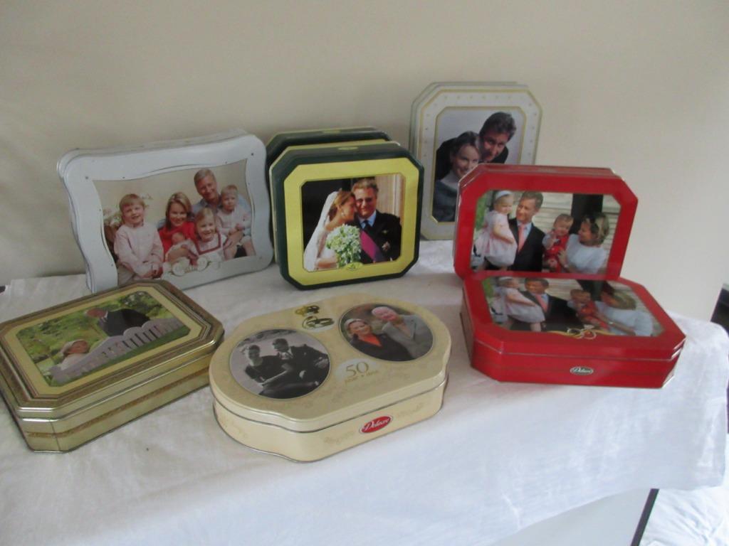 Blikken dozen Koninklijke Familie dozen DELACRE Koningshuis, Verzamelen, Ophalen