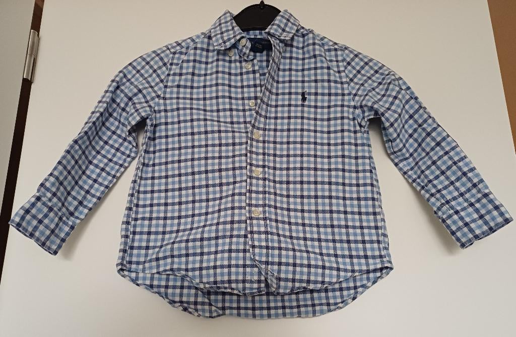 geruit hemd ralph lauren, Verzenden, Overhemd of Blouse, Zo goed als nieuw, Jongen