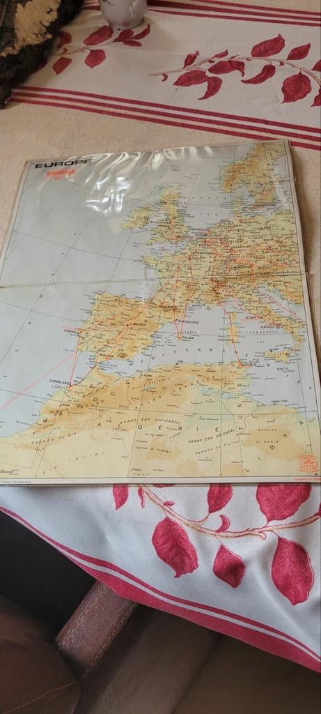 Sabena landkaart europa, Ophalen
