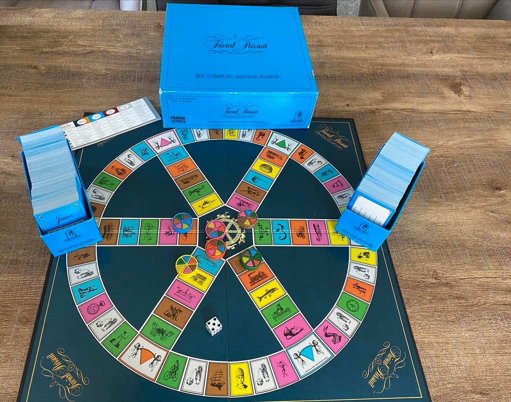 Jeu Trivial pursuit junior 1985, Cinq joueurs ou plus, Comme neuf, Parker