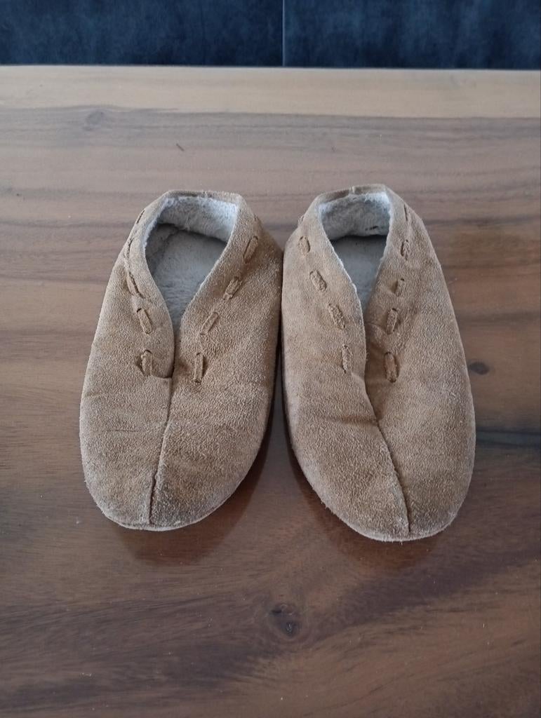 Leren Pantoffels Maat 38 Licht Bruin, Ophalen, Bruin