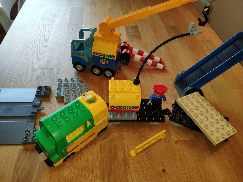 Ultragrote Duplo treinset 5607 5608 5609 3774 3775 2734 2735, Enlèvement ou Envoi, Utilisé, Ensemble complet, Duplo