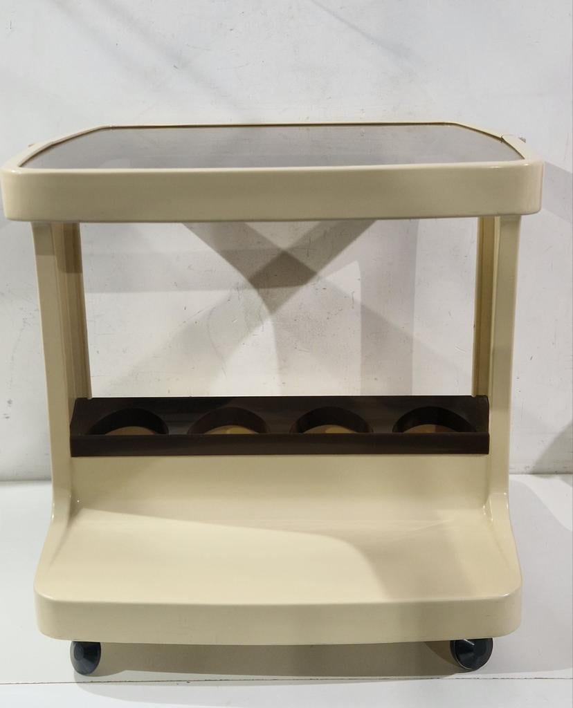 Design Marc Held voor het Franse Prisunic , trolley bar kar, Antiek en Kunst, Ophalen