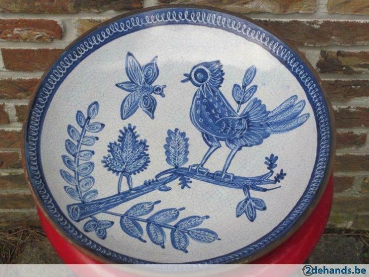 Grappig retro wandbord met vogels