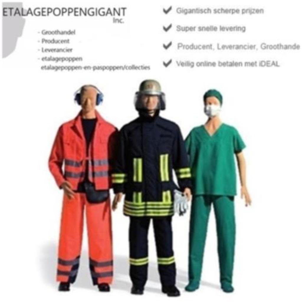 Flexibele Mannequins Stof Nieuw div. kleuren  Gestyleerd EPG, Neuf, Enlèvement ou Envoi, Autres couleurs, ETALAGEPOPPENGIGANT.NL