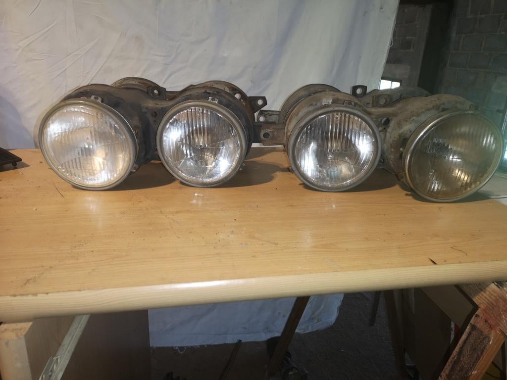 Phares avant bmw e21 simple & double, Auto-onderdelen, Verlichting, BMW, Ophalen of Verzenden