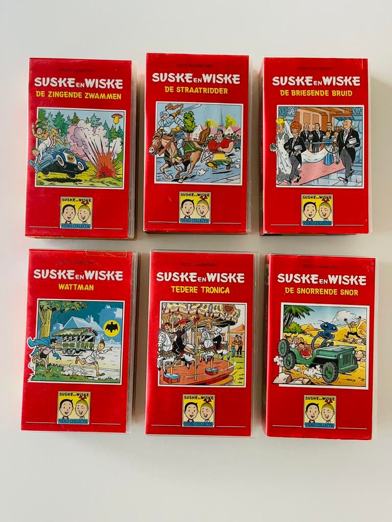 Videocasettes : Suske&Wiske (13 stuks), Cd's en Dvd's, Ophalen, Gebruikt