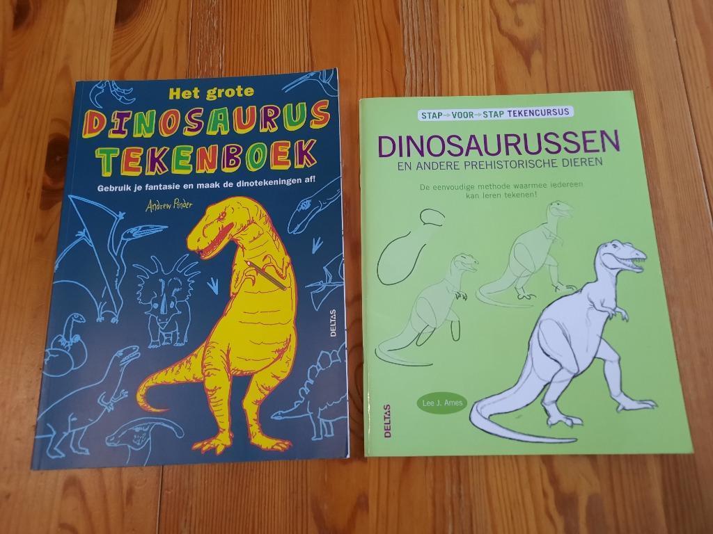 Dinosaurus tekenboeken, Ophalen, Zo goed als nieuw, Papier, Schets- of Tekenboek