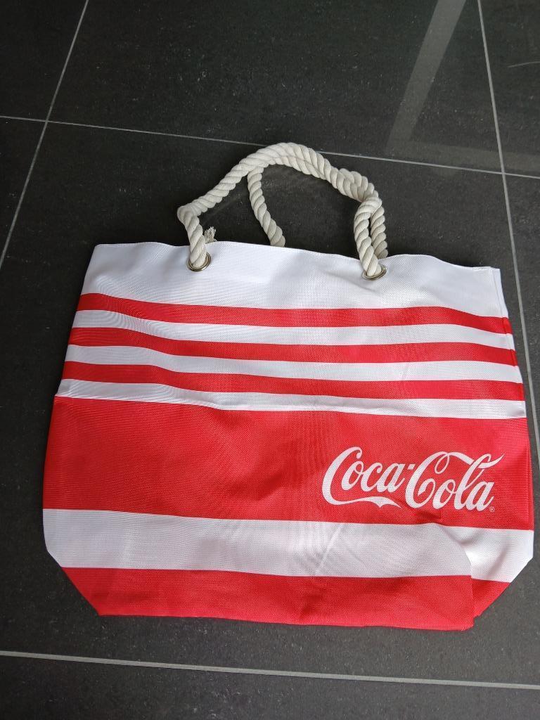 Strandtas coca cola nieuw!, Handtassen en Accessoires, Tassen | Damestassen, Ophalen of Verzenden, Nieuw, Wit, Overige typen