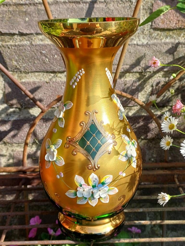 Boheems mooi vintage vaasje., Ophalen