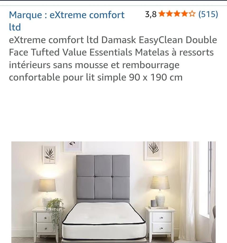 Matelas  pour lit 1 personne  sans le lit, Enfants & Bébés, Chambre d'enfant | Lits, Enlèvement, Neuf, 180 cm ou plus, Matelas