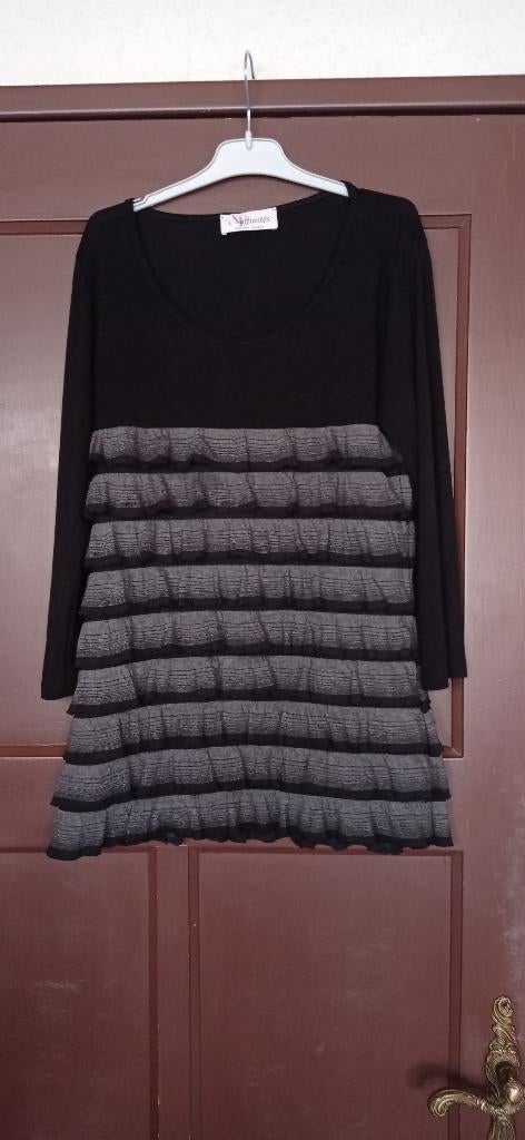 T-shirt met ruches, Kleding | Dames, Ophalen of Verzenden, Armand Thiery, Lange mouw, Maat 36 (S)