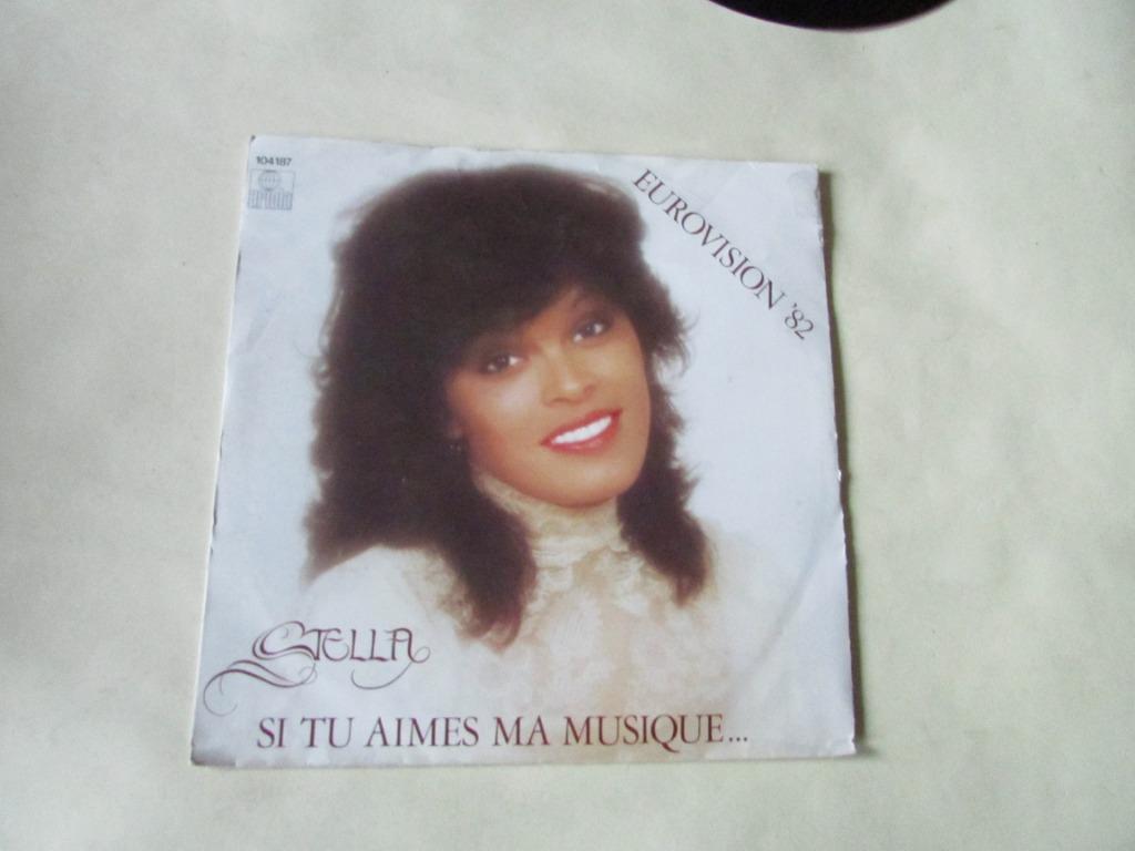 STELLA, Si tu aimes ma Musique, Eurosong 1982, Gebruikt, 7 inch, Single, Ophalen of Verzenden