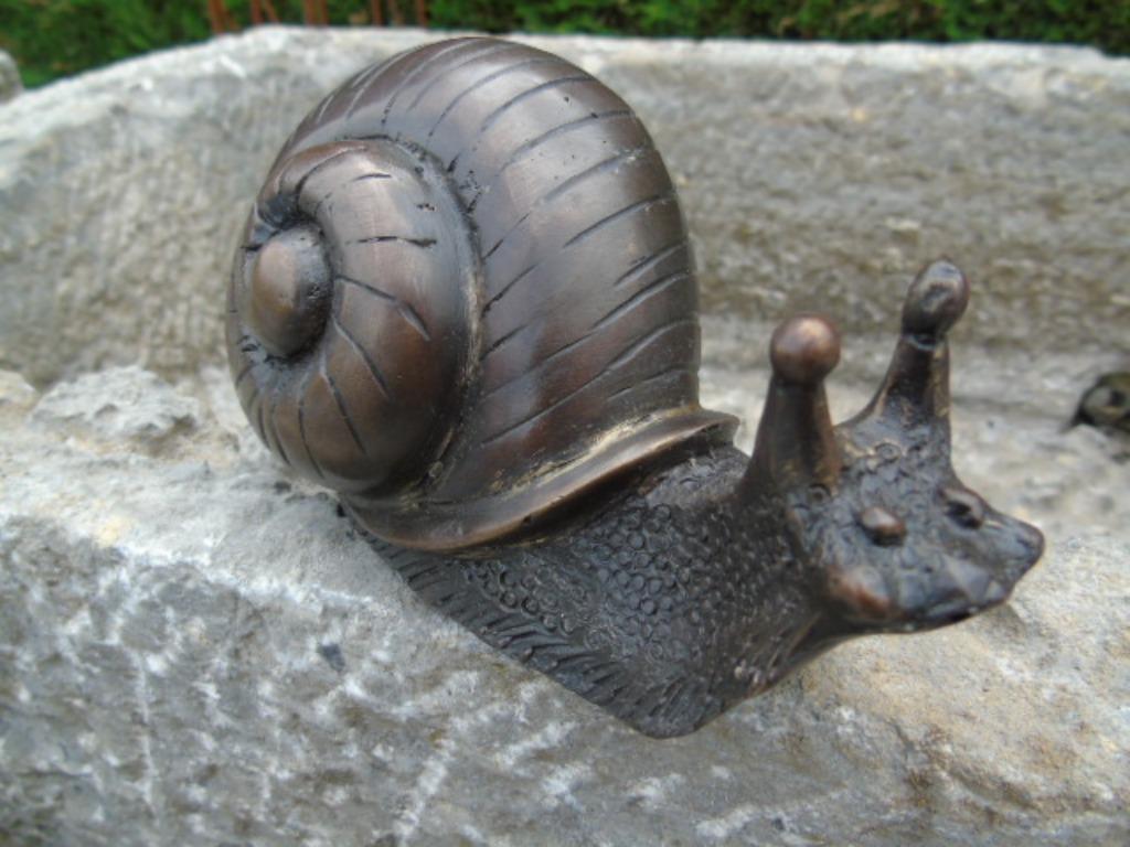 un escargot jet d eau en bronze , étang , fontaine, Jardin & Terrasse, Enlèvement, Neuf, Autres matériaux, Fontaine