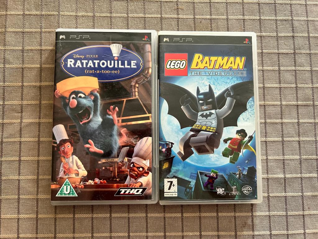 psp games - batman - ratatouille, Games en Spelcomputers, Ophalen of Verzenden, Gebruikt