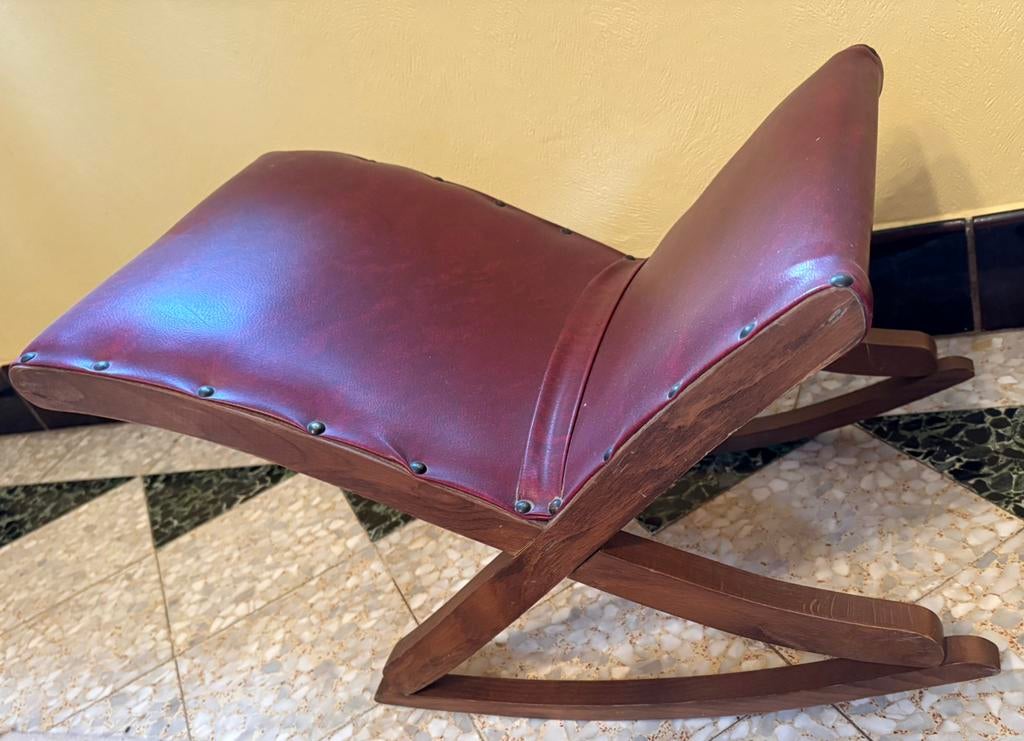 Vintage voetenbank / relaxkruk – jaren ’70/’80, Huis en Inrichting, Ophalen