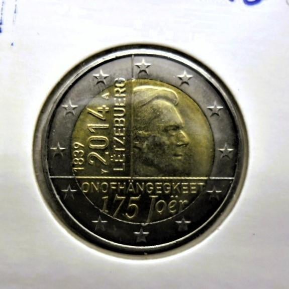 2 euro commémorative Luxembourg 2014 "175 ans". UNC !, Envoi, Luxembourg, 2 euros, Monnaie en vrac