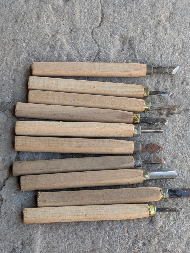 Outils de tournage sur bois, Enlèvement, Comme neuf