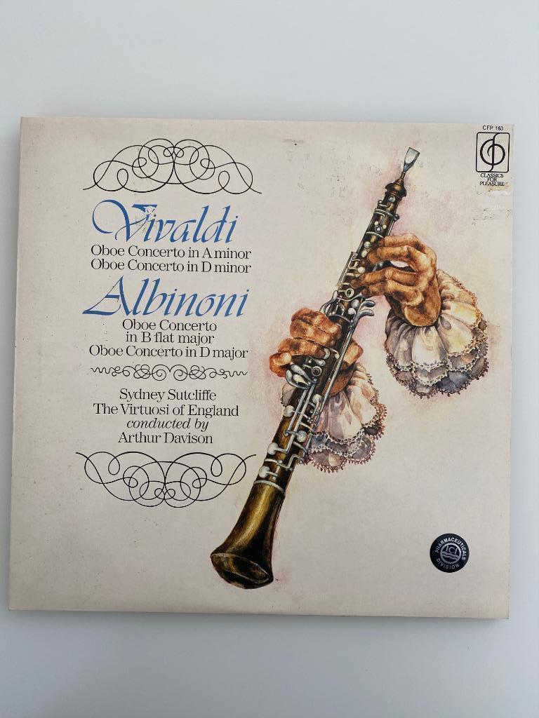 Vivaldi Albinoni Sutcliffe Davison Oboe Concertos, Gebruikt, Ophalen of Verzenden, 12 inch, Orkest of Ballet