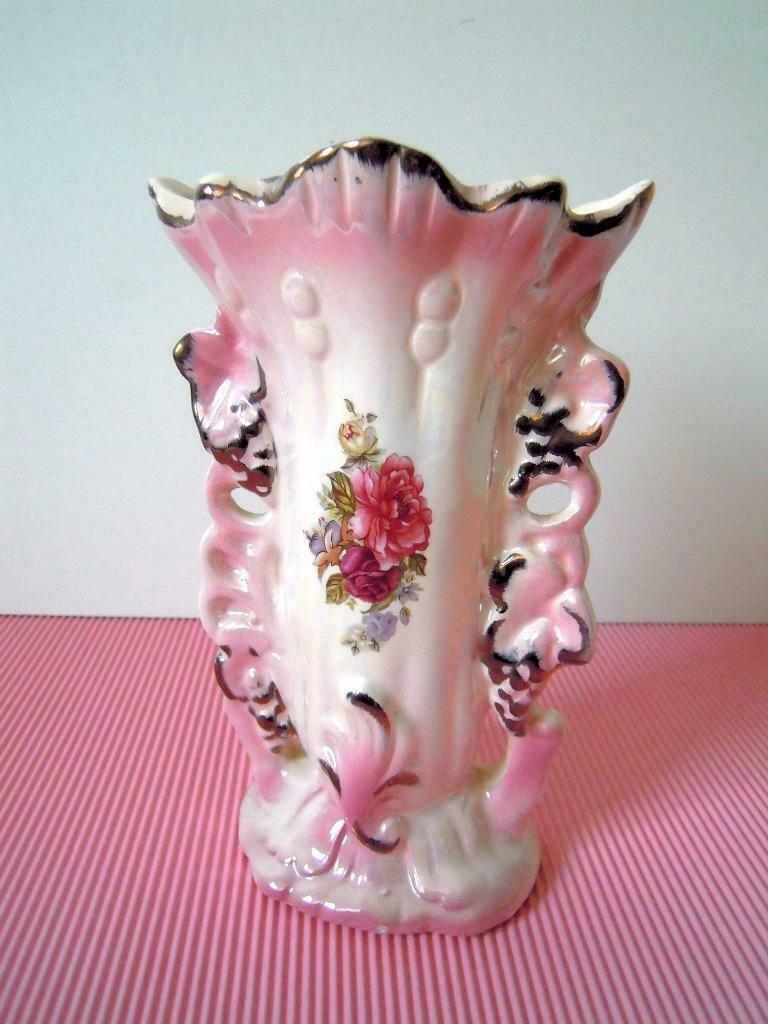 Roze cornet vaas, Antiek en Kunst, Ophalen of Verzenden