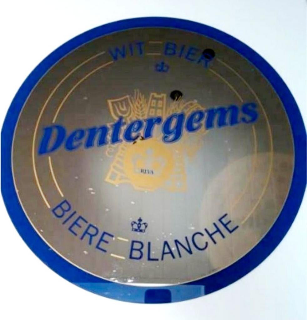 Dentergems/Wit Bier/Spiegel, Verzamelen, Ophalen, Zo goed als nieuw, Reclamebord, Plaat of Schild, Overige merken