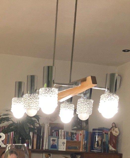 hanglamp, 75 cm ou plus, Vintage, Enlèvement, Utilisé