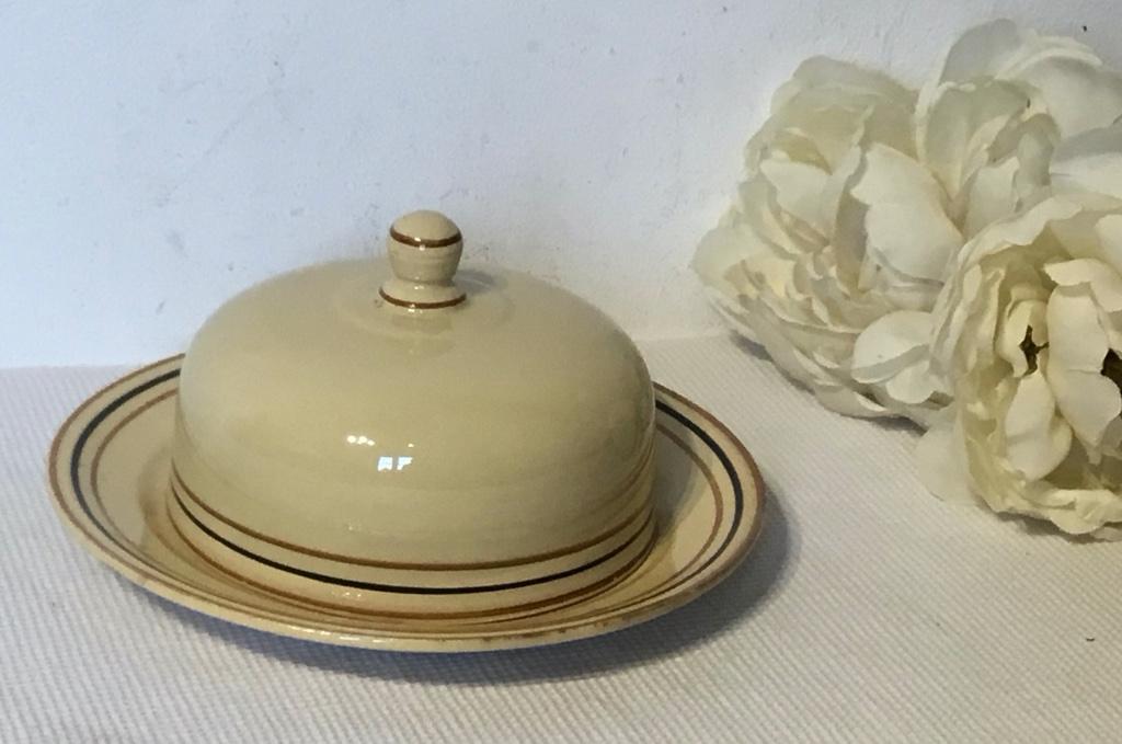 Boch, oude keramiek boterpot stolp, Antiek en Kunst, Verzenden