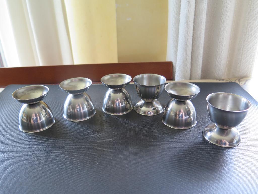 coquetiers inox, Enlèvement ou Envoi, Comme neuf, Autres types, Autres matériaux