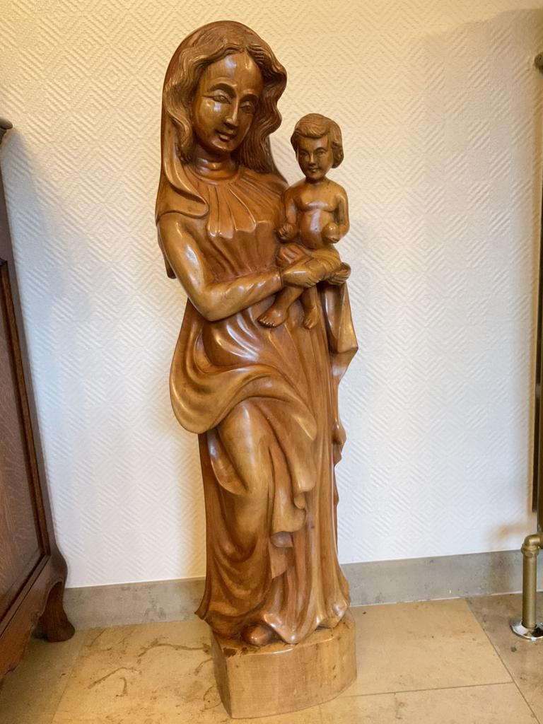 Houten Lieve vrouwbeeld, Antiek en Kunst, Antiek | Religieuze voorwerpen, Ophalen