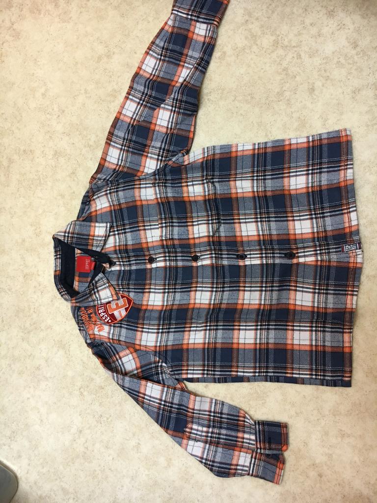 Zacht flanellen jongens hemd ESPRIT maat 6/7j (116/122), Enfants & Bébés, Vêtements enfant | Taille 122, Garçon, Enlèvement ou Envoi