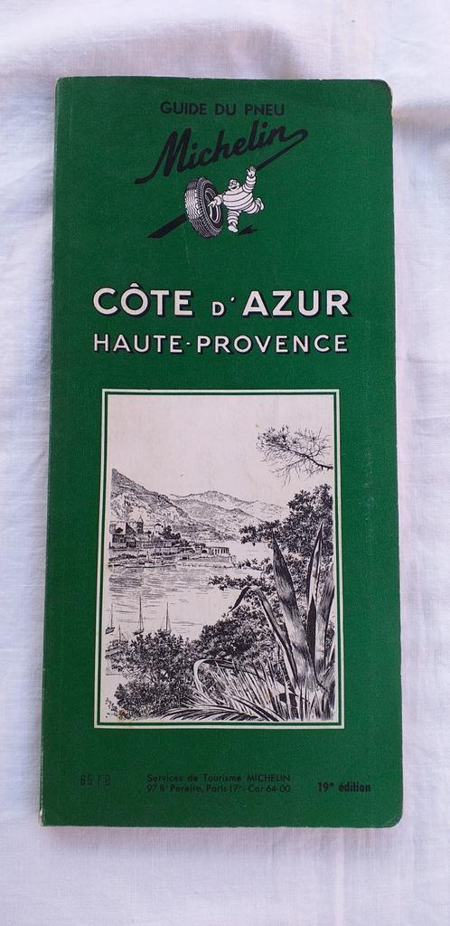 Michelin Cote d'Azur 1963, Livres, Enlèvement ou Envoi