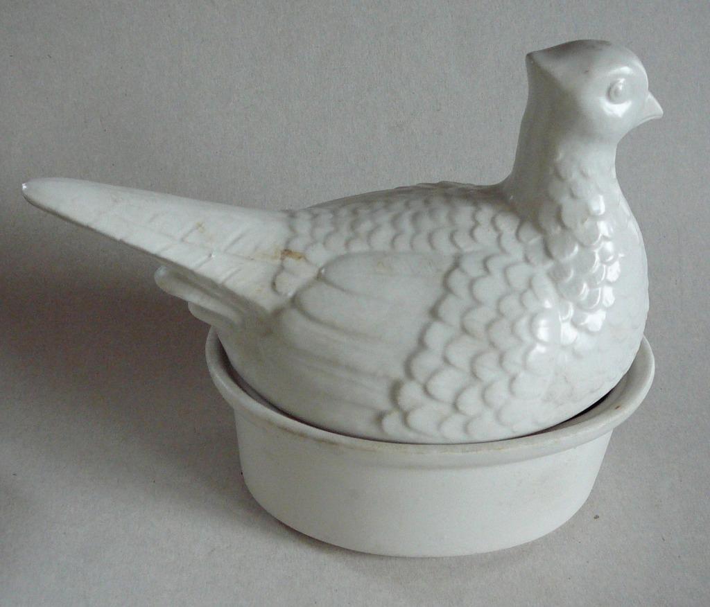 witte paté pot met deksel lengte 22 cm, Overige materialen, Ophalen of Verzenden, Zo goed als nieuw, Kom(men)
