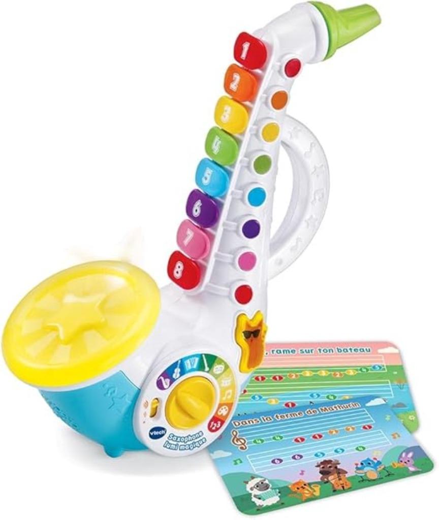Saxophone interactif VTech avec partition LIVRAISON GRATUITE