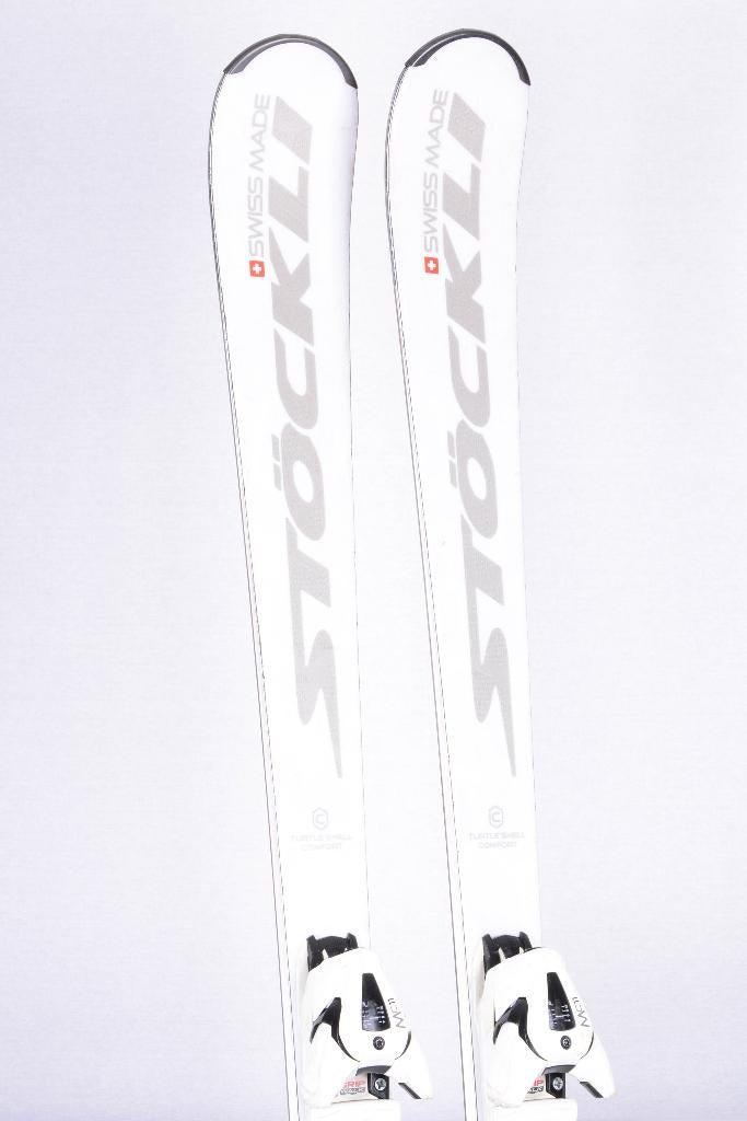 156 dames ski's STOCKLI LASER MX, white, turtle shell, Gebruikt, Carve, Salomon, Ophalen of Verzenden