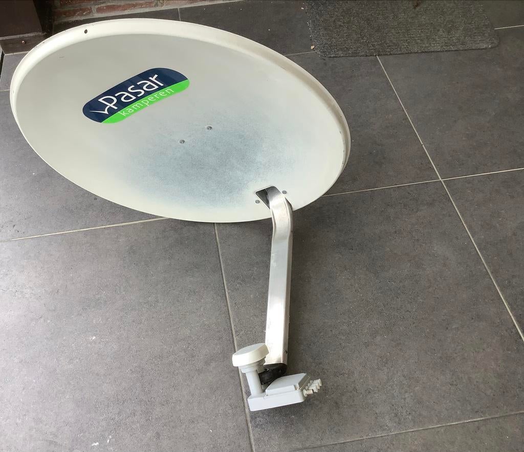 Schotelantenne, Ophalen, Gebruikt