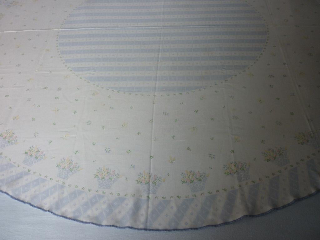 Rond Tafelkleed met Bloemenprint, Maison & Meubles, Avec décoration, Enlèvement ou Envoi, Nappe ou Toile cirée, Coton