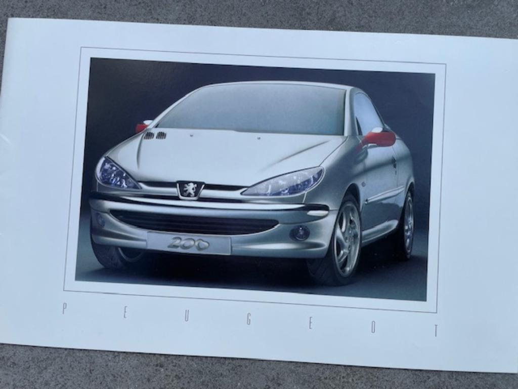 Catalogue Peugeot 206 20cœur, prototype 206 CC, Ophalen of Verzenden, Zo goed als nieuw, Peugeot