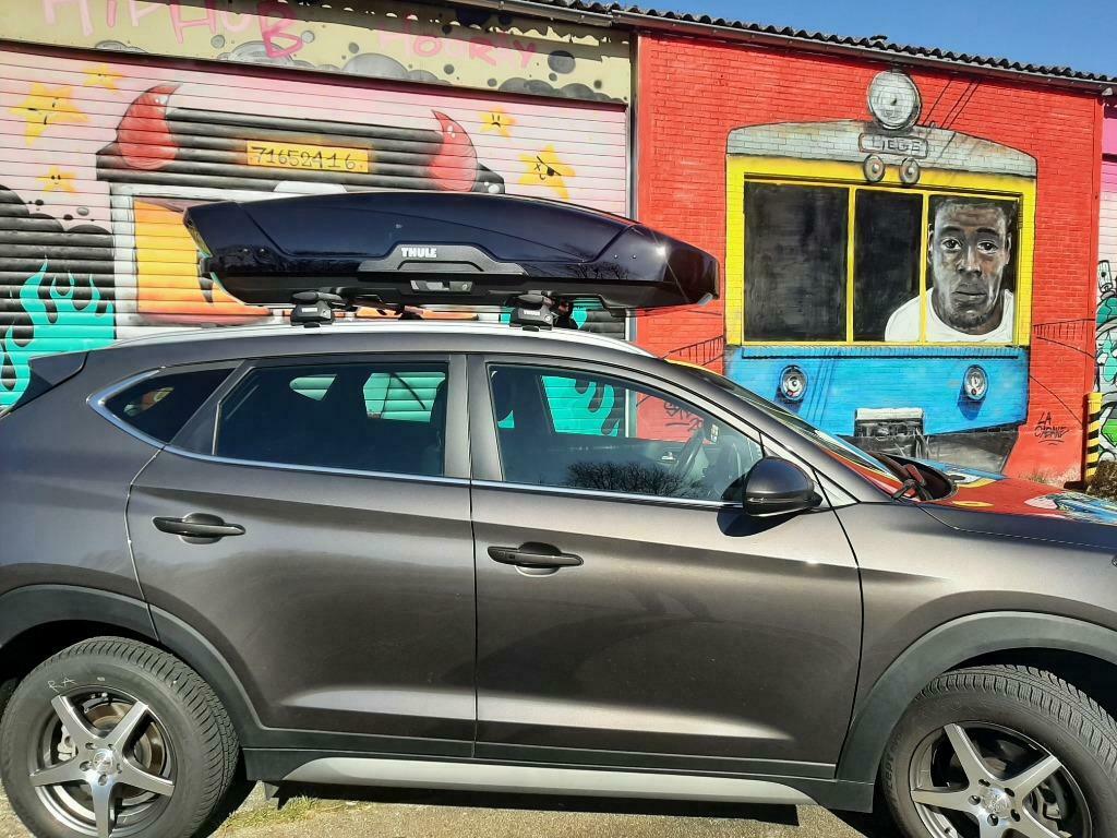 Te huur: dakkoffer Thule Motion XT L - 450L, Ophalen, Zo goed als nieuw