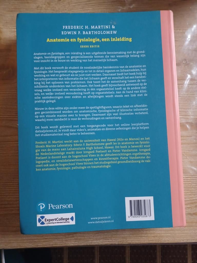 Frederic H. Martini - Anatomie en fysiologie, een inleiding, Boeken, Schoolboeken, Nederlands, Ophalen of Verzenden