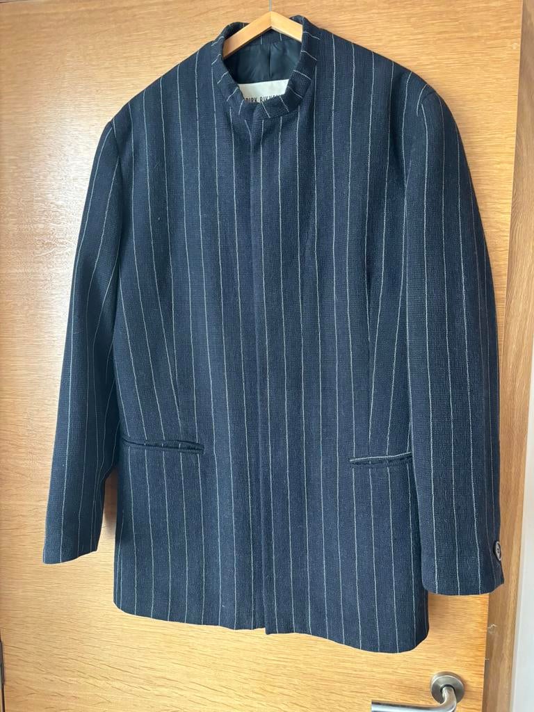 Long manteau  Dirk Bikkembergs taille 48, Kleding | Heren, Ophalen of Verzenden, Gedragen, Maat 48/50 (M), Blauw