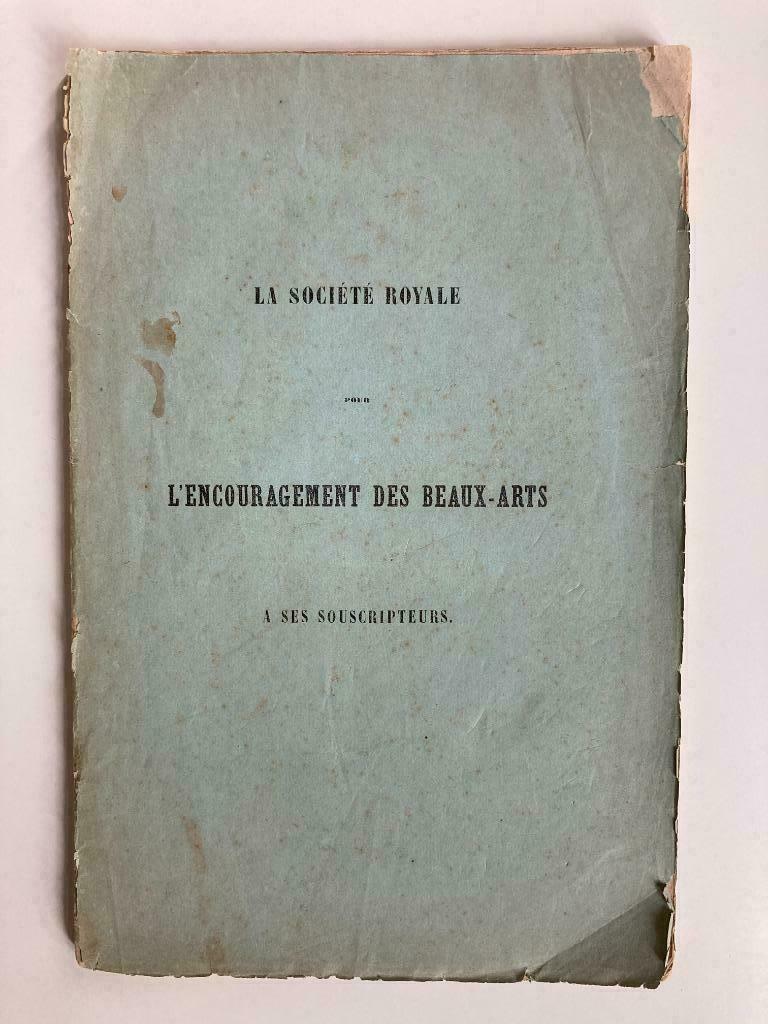 L'encouragement des Beaux-Arts a ses souscripteurs, Ophalen of Verzenden