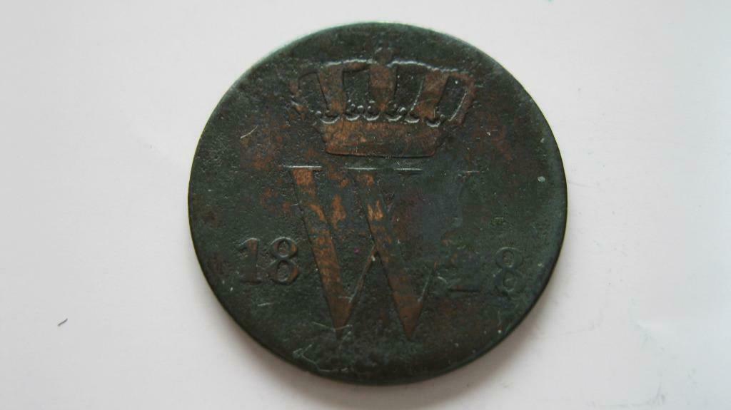 1 cent 1828 Bruxelles Guillaume Ier Pays-Bas / Belgique RARE, Enlèvement ou Envoi