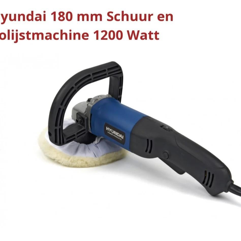 Poliermachine set Hyundai inclusief pads en vacht, Enlèvement ou Envoi, Neuf, Bois