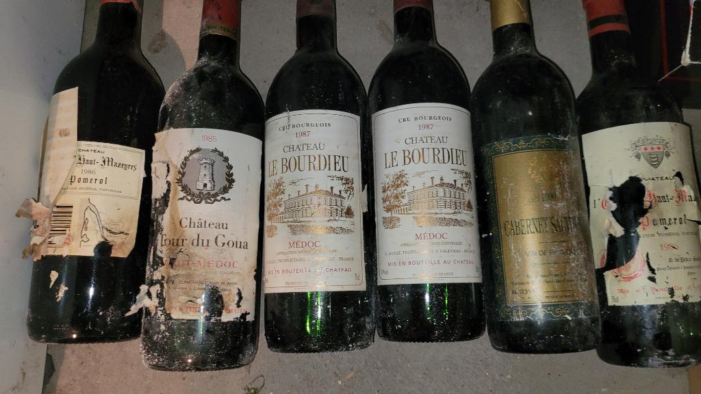 Vin Bordeaux de 30 à 40 ans d'âge, Enlèvement, France, Vin rouge