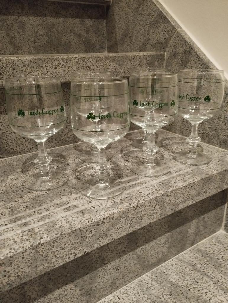 6 glazen Irish coffee, Ophalen, Zo goed als nieuw