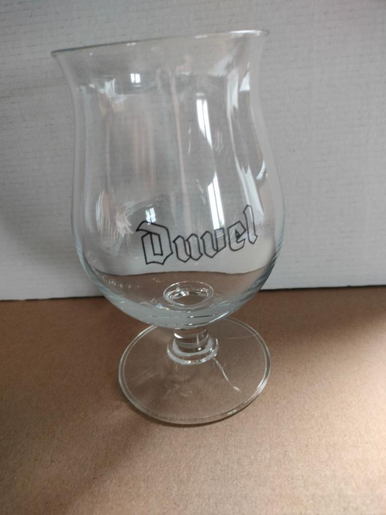 Duvel glas zwarte letters, Verzamelen, Ophalen of Verzenden, Zo goed als nieuw, Glas of Glazen, Duvel